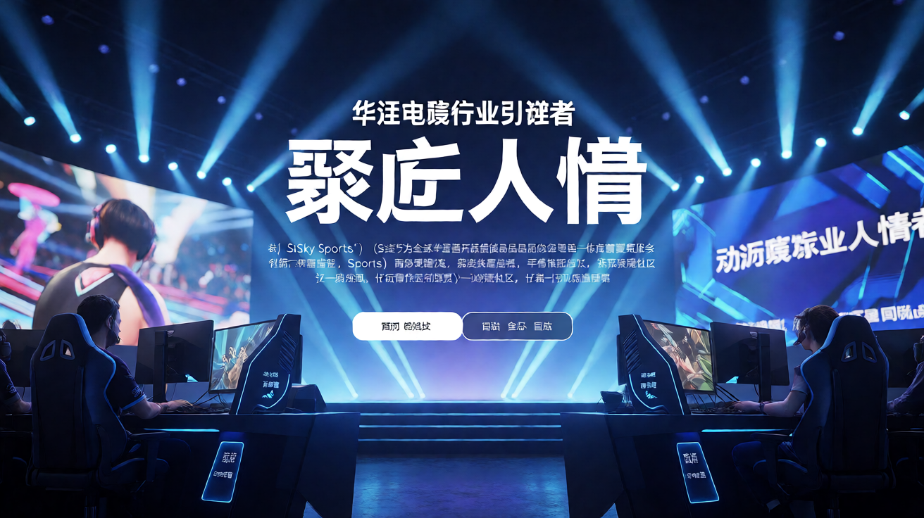星空电竞赛事现场，专业电竞比赛舞台灯光效果